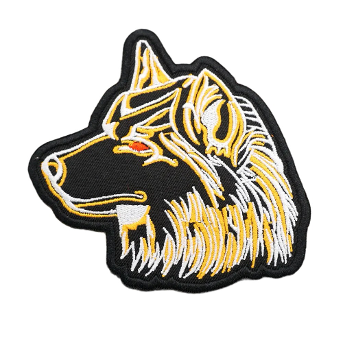 German Shepherd 'Side View' Embroidered Velcro Patch
