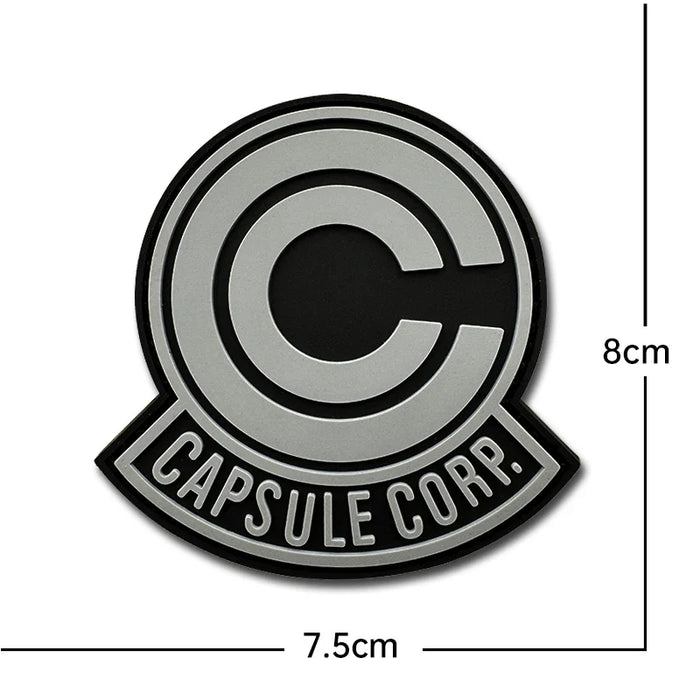Saiyan Saga 'Capsule Corp. Logo | Luminous' PVC Rubber Velcro Patch