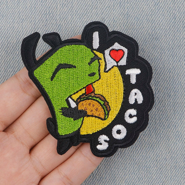 Invader Zim ‘Gir Tacos’ Embroidered Patch