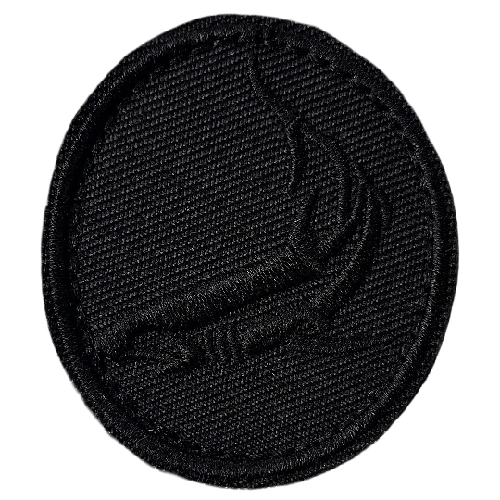 Shark 'Round' Embroidered Velcro Patch