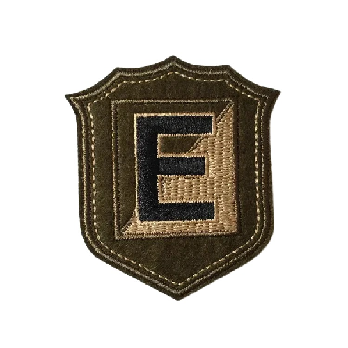 Military Tactical 'Letter E Logo' Embroidered Patch