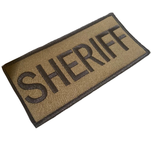 Military Tactical 'Sheriff 1.0' Embroidered Velcro Patch