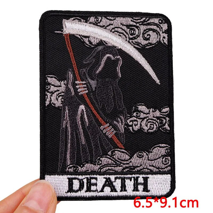 Tarot Card 'Death | Grim Reaper' Embroidered Patch