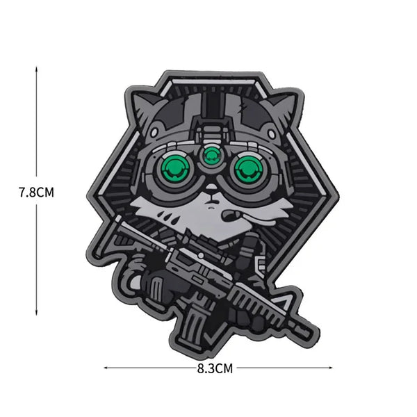 TactiCat 'Night Vision Goggles' PVC Rubber Velcro Patch