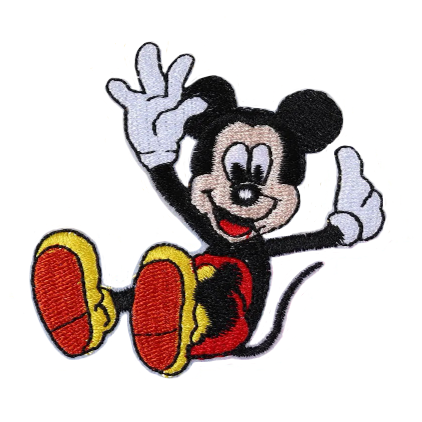 Mickey Mouse 'MIckey | Sliding' Embroidered Patch