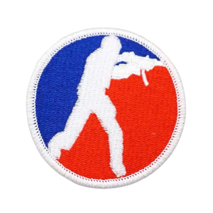 Cool Soldier 'Round' Embroidered Velcro Patch