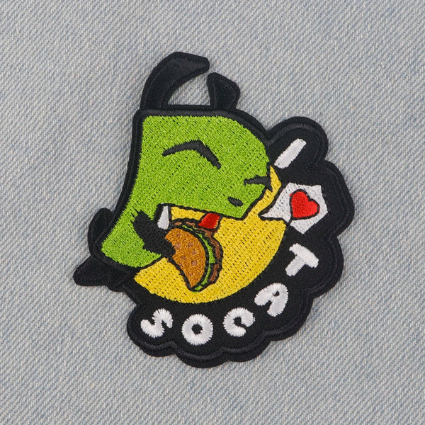 Invader Zim ‘Gir Tacos’ Embroidered Patch