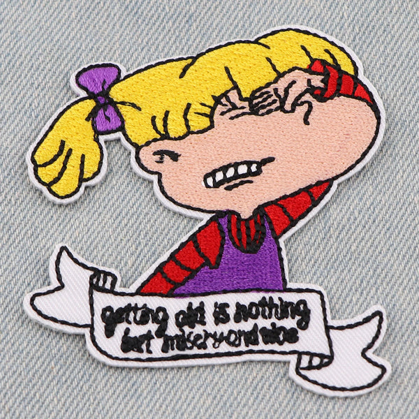 Rugrats ‘Angelica | Getting Old Is Nothing But Misery and Woe’ Embroidered Patch