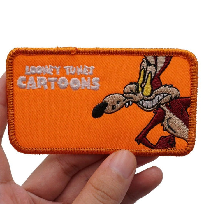 Looney Tunes Cartoons 'Wile E. Coyote' Embroidered Velcro Patch