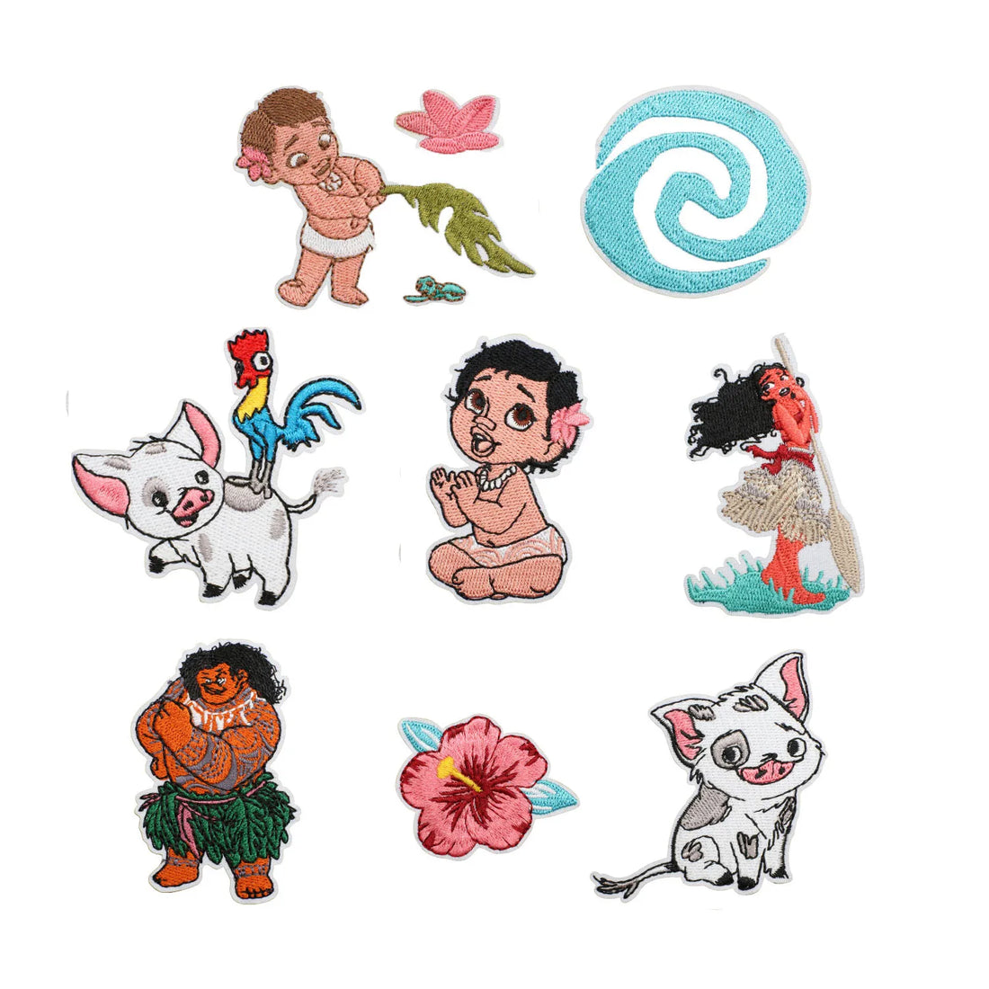 Moana 'Set of 8' Embroidered Patch