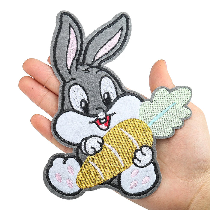 Looney Tunes 'Baby Bunny | Holding Carrot' Embroidered Patch