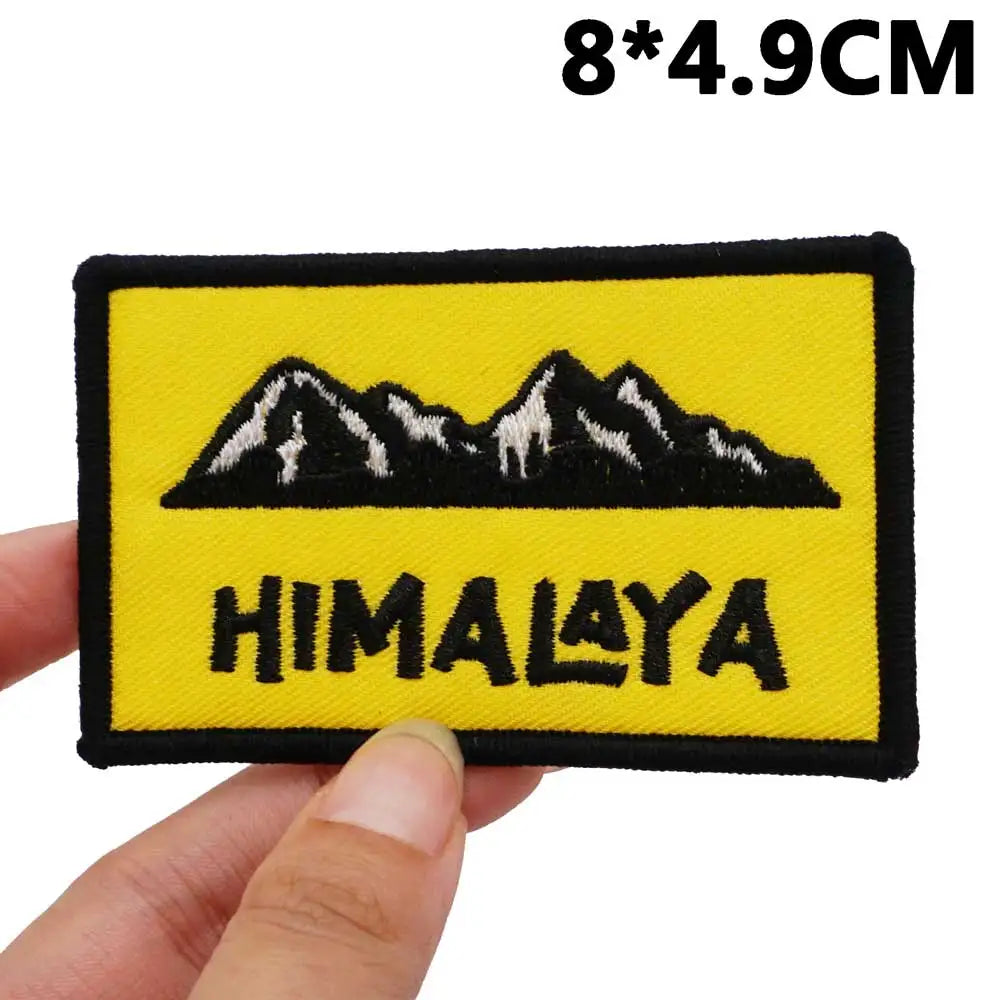 Mountains 'Himalaya | Square' Embroidered Patch