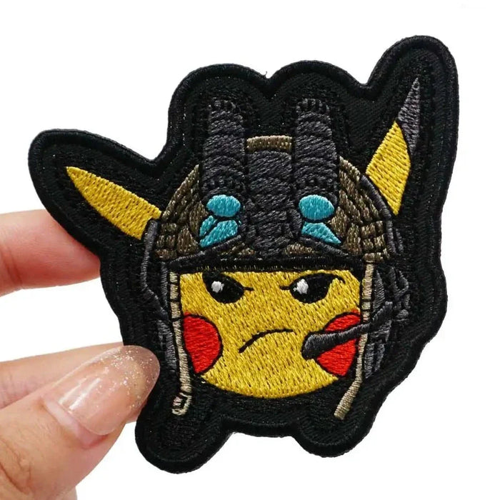 Pocket Monster 'Tactical | Pikachu 1.0' Embroidered Velcro Patch