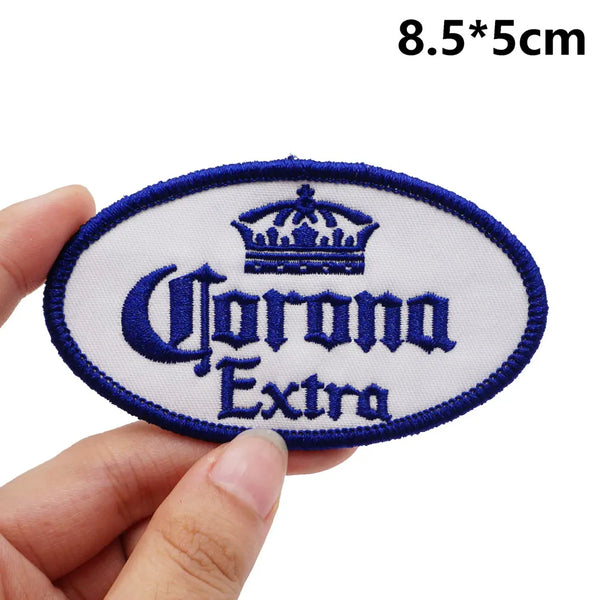 Cool 'Corona Extra Logo' Embroidered Patch