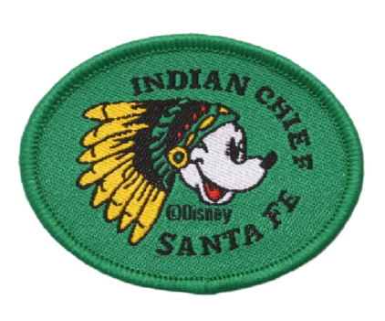 Mickey Mouse 'Mickey | Indian Chief Santa Fe' Embroidered Patch