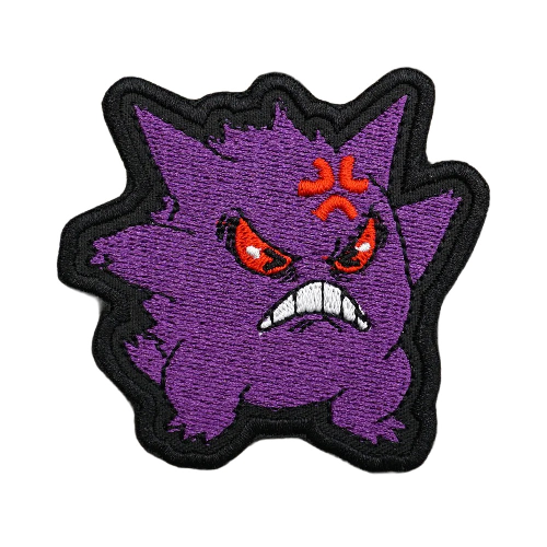 Pocket Monster 'Gengar | Angry' Embroidered Velcro Patch