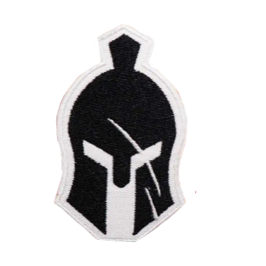 Spartan Warrior 'Helmet' Embroidered Patch