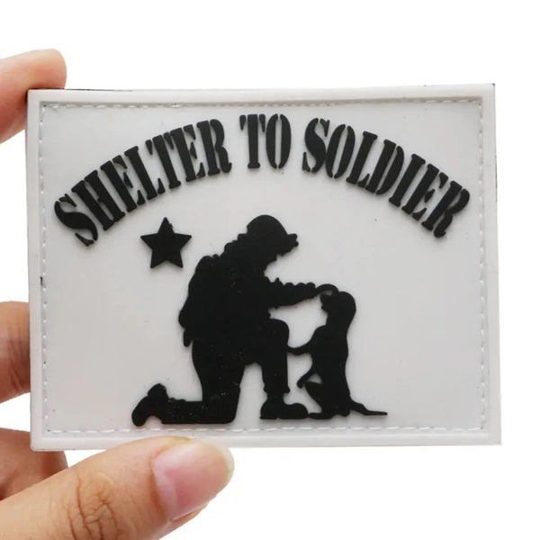 Military Tactical 'Shelter To Soldier' PVC Rubber Velcro Patch