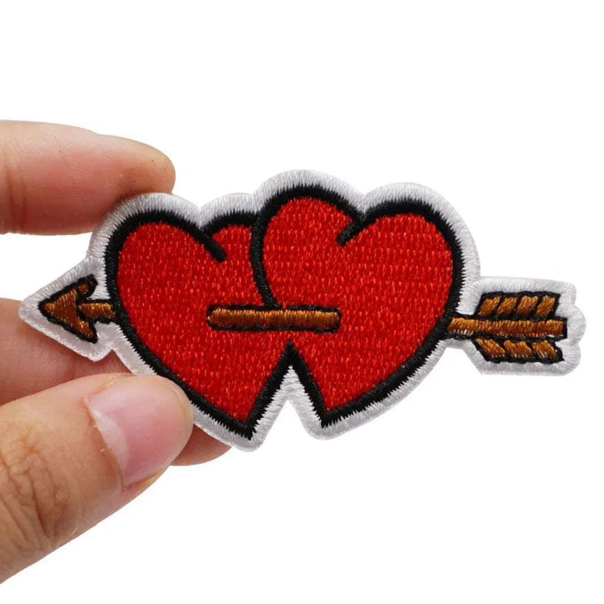 Red Hearts 'Arrow' Embroidered Patch