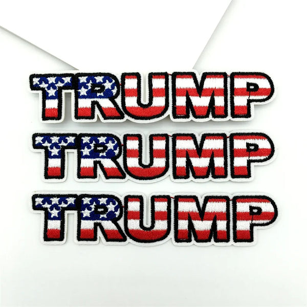 American Flag 'Trump | Set of 3' Embroidered Patch