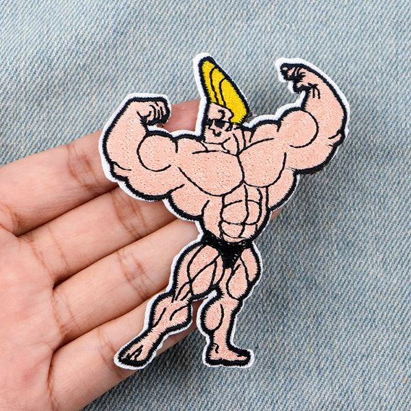 Johnny Bravo 'Flexing Muscles' Embroidered Patch