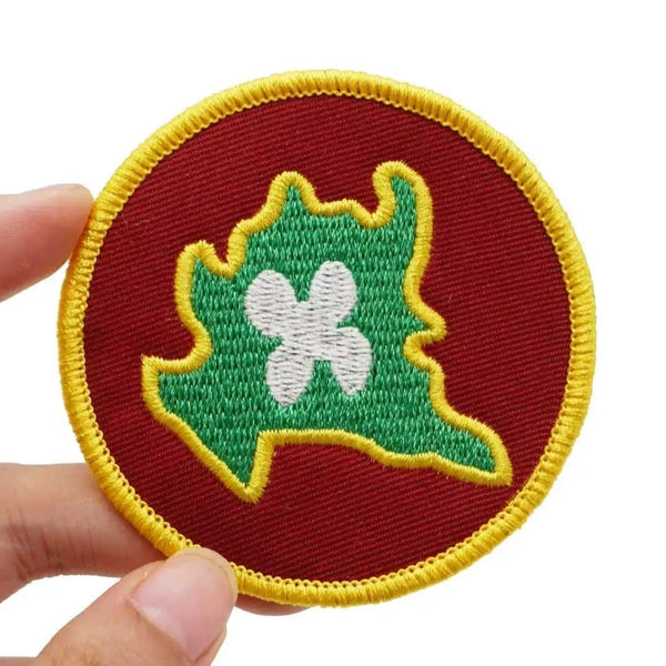 Lombardy Map 'Round' Embroidered Velcro Patch