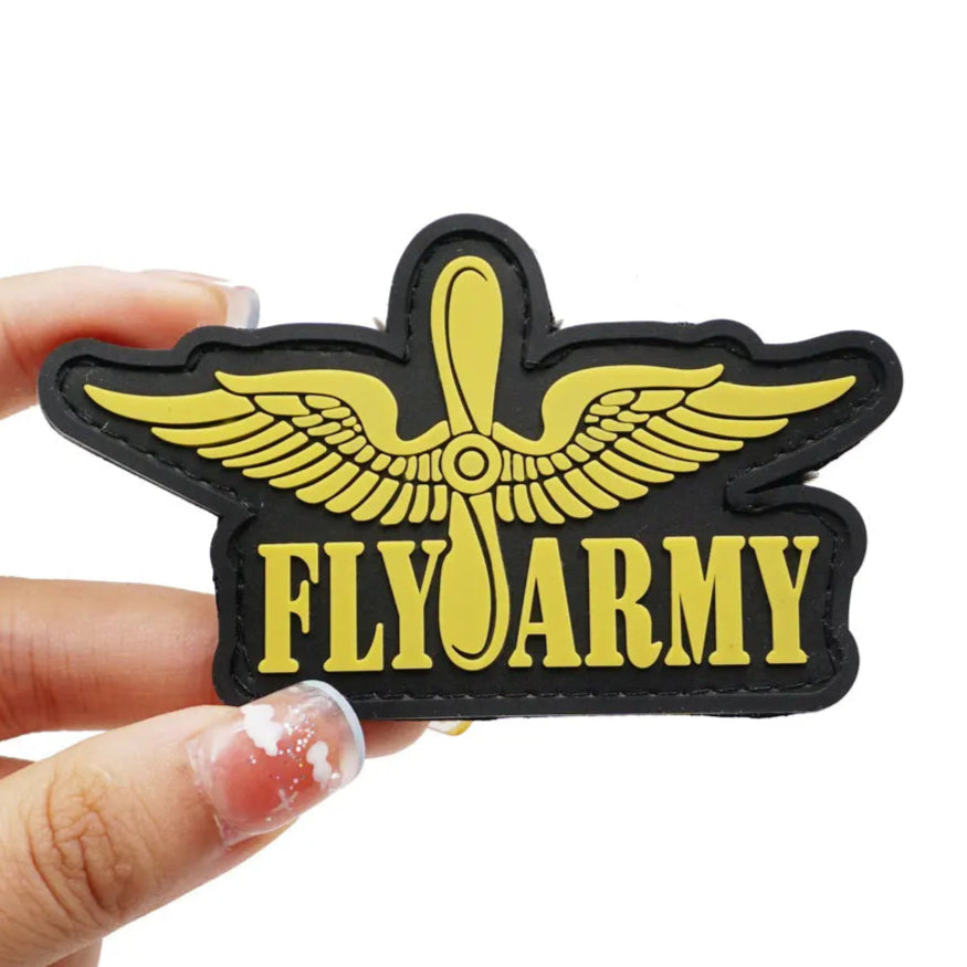 Fly Army 'Prop and Wings' PVC Rubber Patch