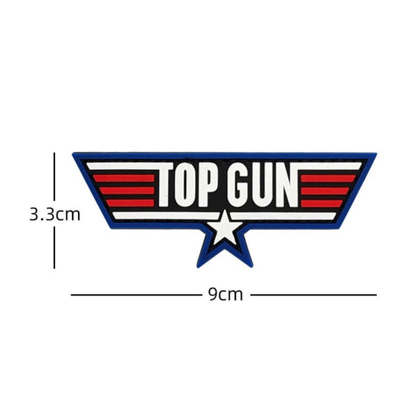 Top Gun 'Logo' PVC Rubber Velcro Patch