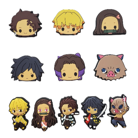 Kimetsu no Yaiba 'Casts | Set of 11' PVC Rubber Patch