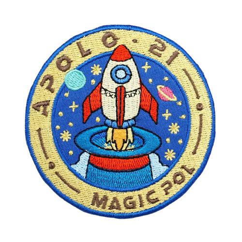 Space 'Apolo 21 Magic Pol | Logo' Embroidered Velcro Patch