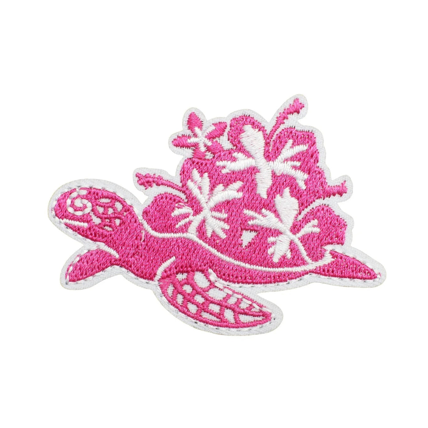 Moana 'Pink Sea Turtle | Floral' Embroidered Patch