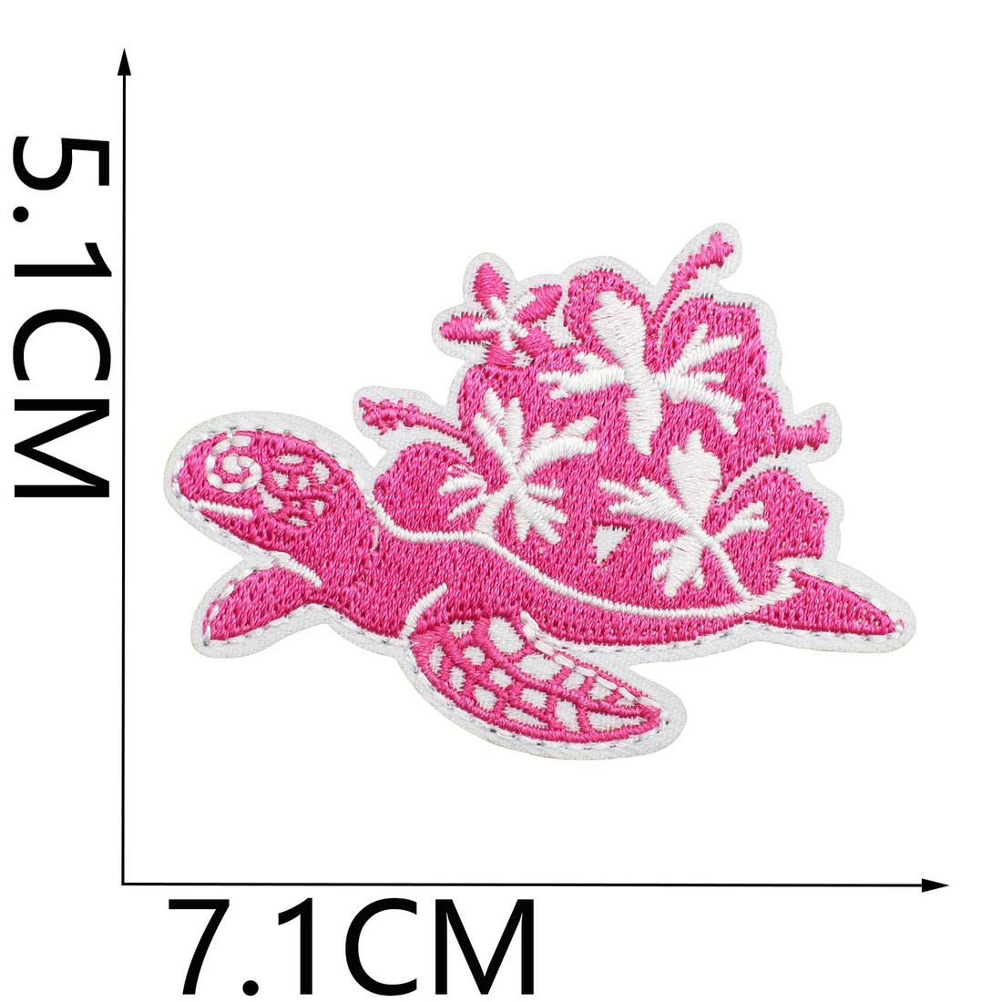 Moana 'Pink Sea Turtle | Floral' Embroidered Patch