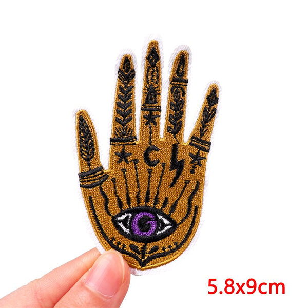 Hamsa Hand Embroidered Patch