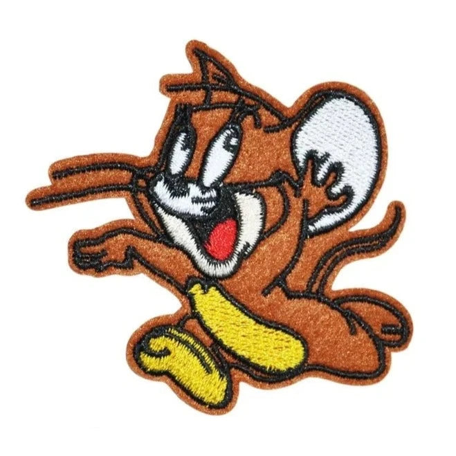 Tom and Jerry 'Jerry | Running' Embroidered Patch