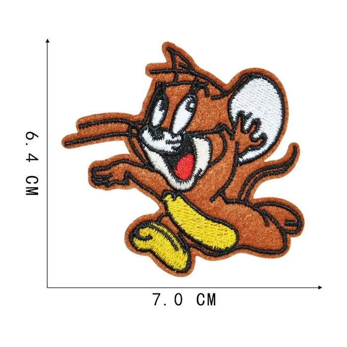 Tom and Jerry 'Jerry | Running' Embroidered Patch
