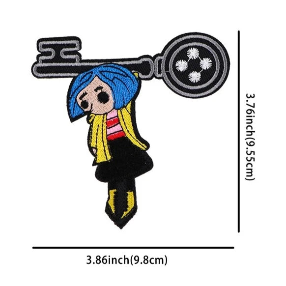 Coraline ‘Button Key' Embroidered Patch