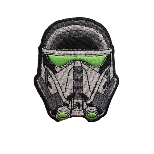 Empire and Rebellion 'Ghost Trooper Helmet' Embroidered Velcro Patch