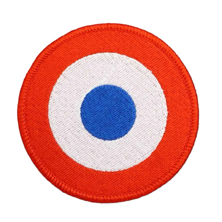 Emblem 'French Air Force Roundel' Embroidered Velcro Patch