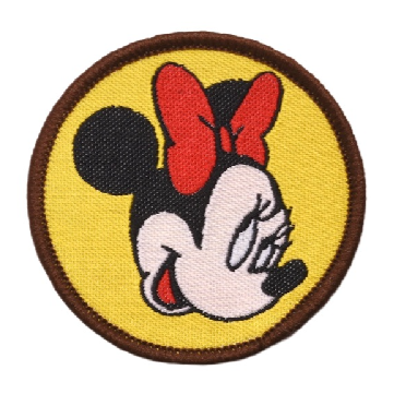 Mickey Mouse 'Minnie Head  Round' Embroidered Patch — Little Patch Co