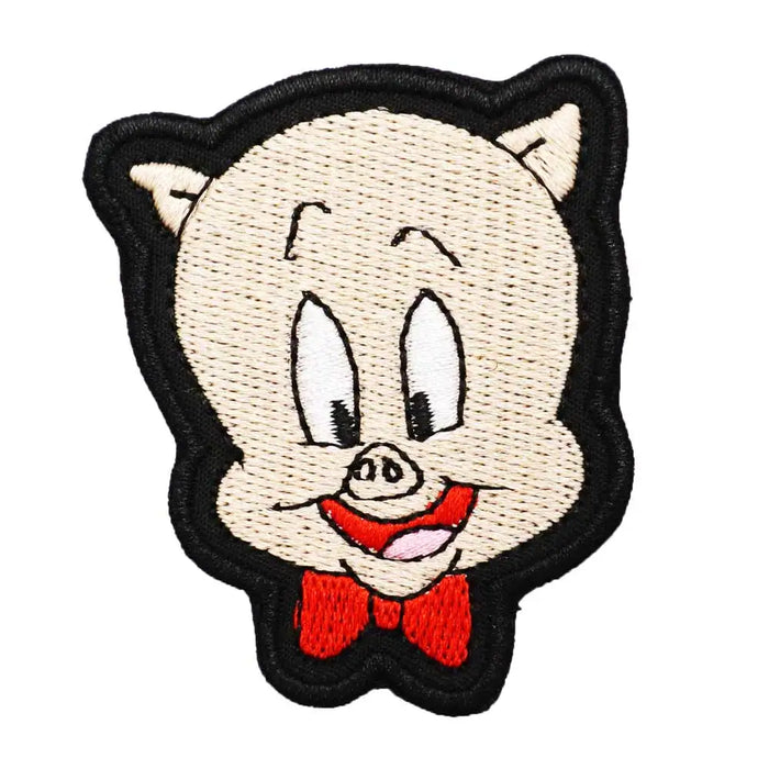 Looney Tunes 'Porky Pig | Head' Embroidered Velcro Patch