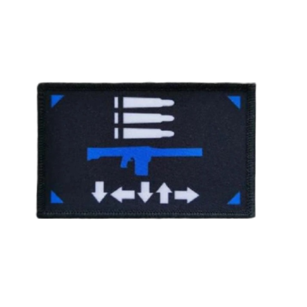 Helldivers 'Machine Gun' Embroidered Velcro Patch