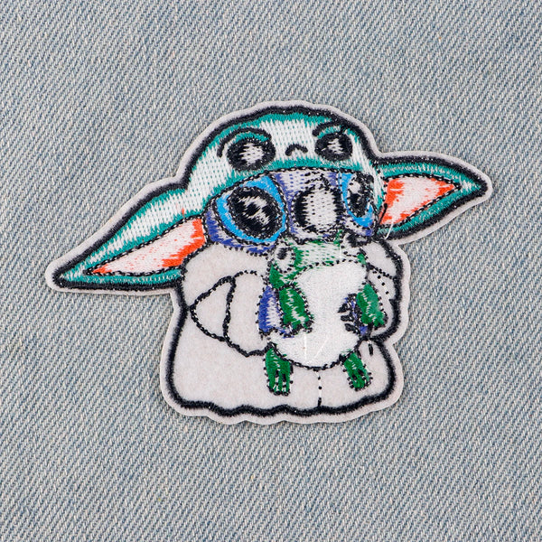 Stitch x Baby Yoda Embroidered Patch