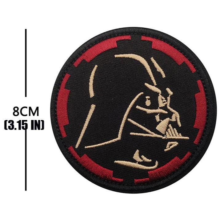 Empire and Rebellion 'Darth Vader Mask' Embroidered Velcro Patch