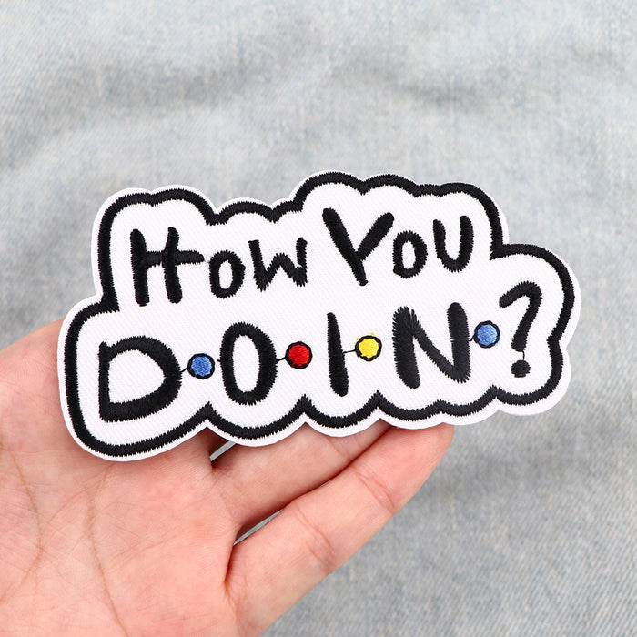 Friends ‘How You Doin?' Embroidered Patch