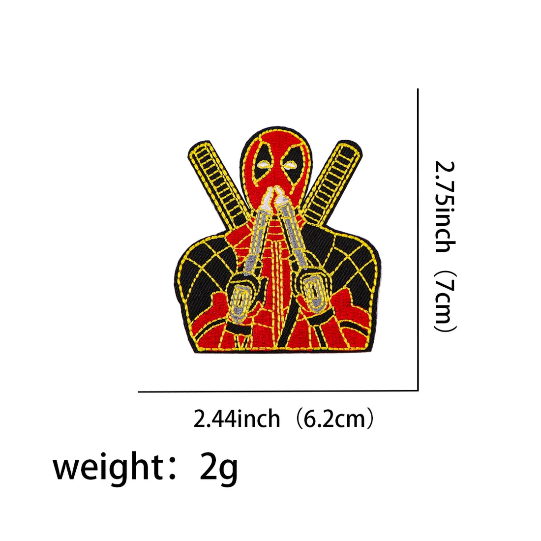 Deadpool 'Tactical Guns' Embroidered Patch