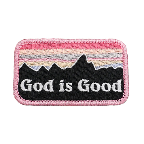 God Is Good Embroidered Velcro Patch