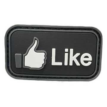 Like Button 'Logo' PVC Rubber Velcro Patch