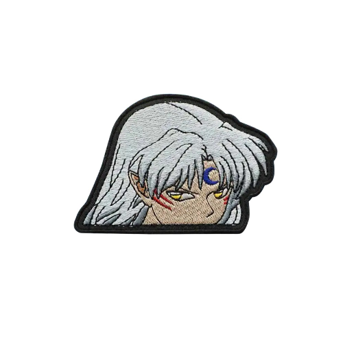 Inuyasha 'Sesshōmaru | Peeking' Embroidered Velcro Patch