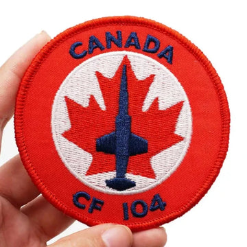 Emblem 'Canada CF 104 Crest' Embroidered Velcro Patch