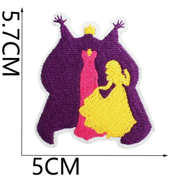 Snow White and Evil Queen 'Silhouette' Embroidered Patch